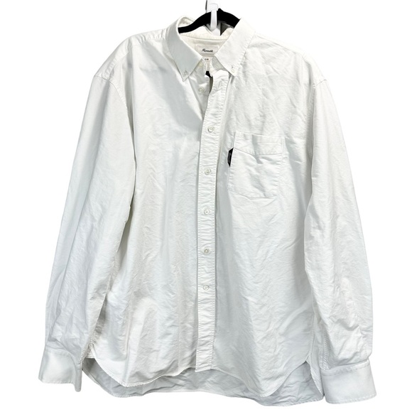 Faconnable Club White Cotton Button Down Shirt